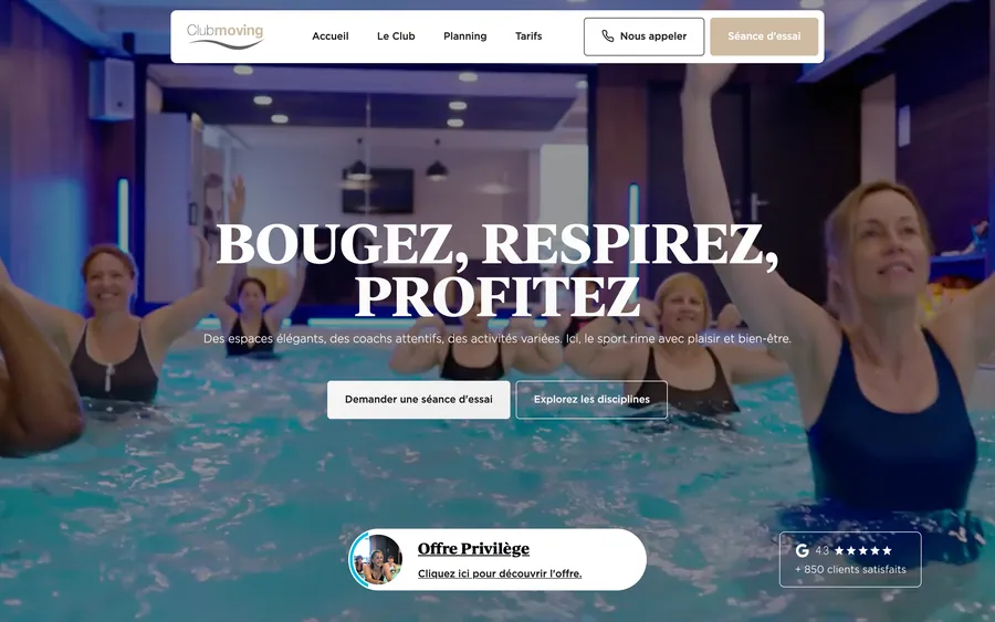 Club Moving Osny, page d'accueil