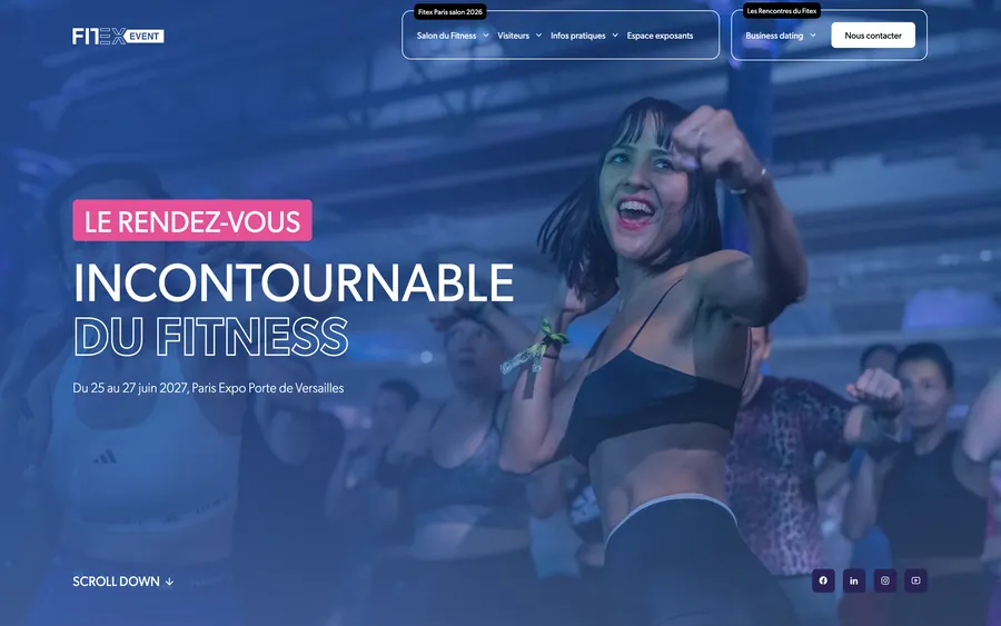 Fitex, page d'accueil